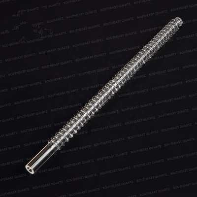 high quality quartz  tube with thread with competitive price